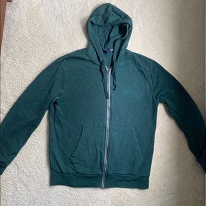 Green hoodie